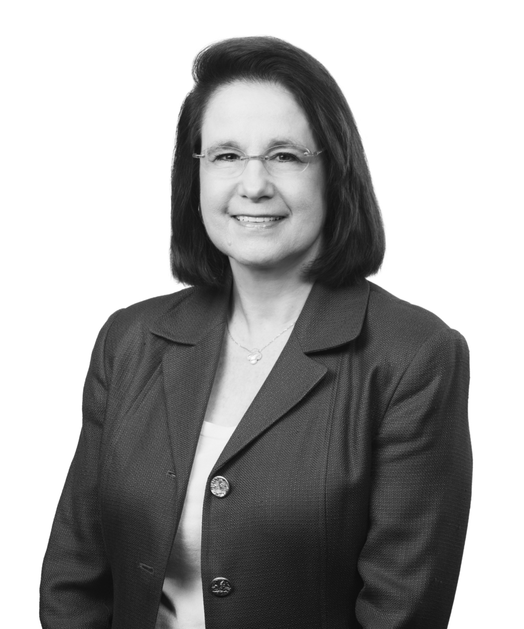 black and white headshot of Gina M. Jacobs
